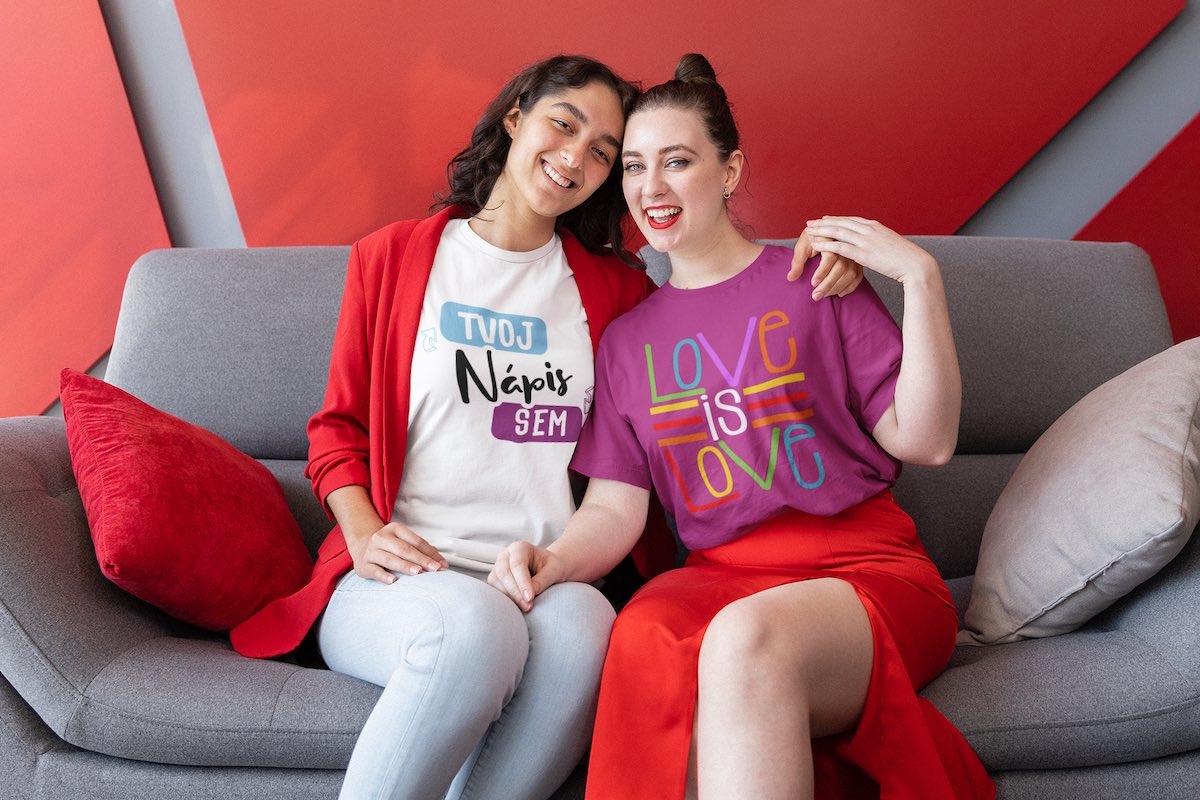 Dúhové Tričká s Vlastnou potlačou