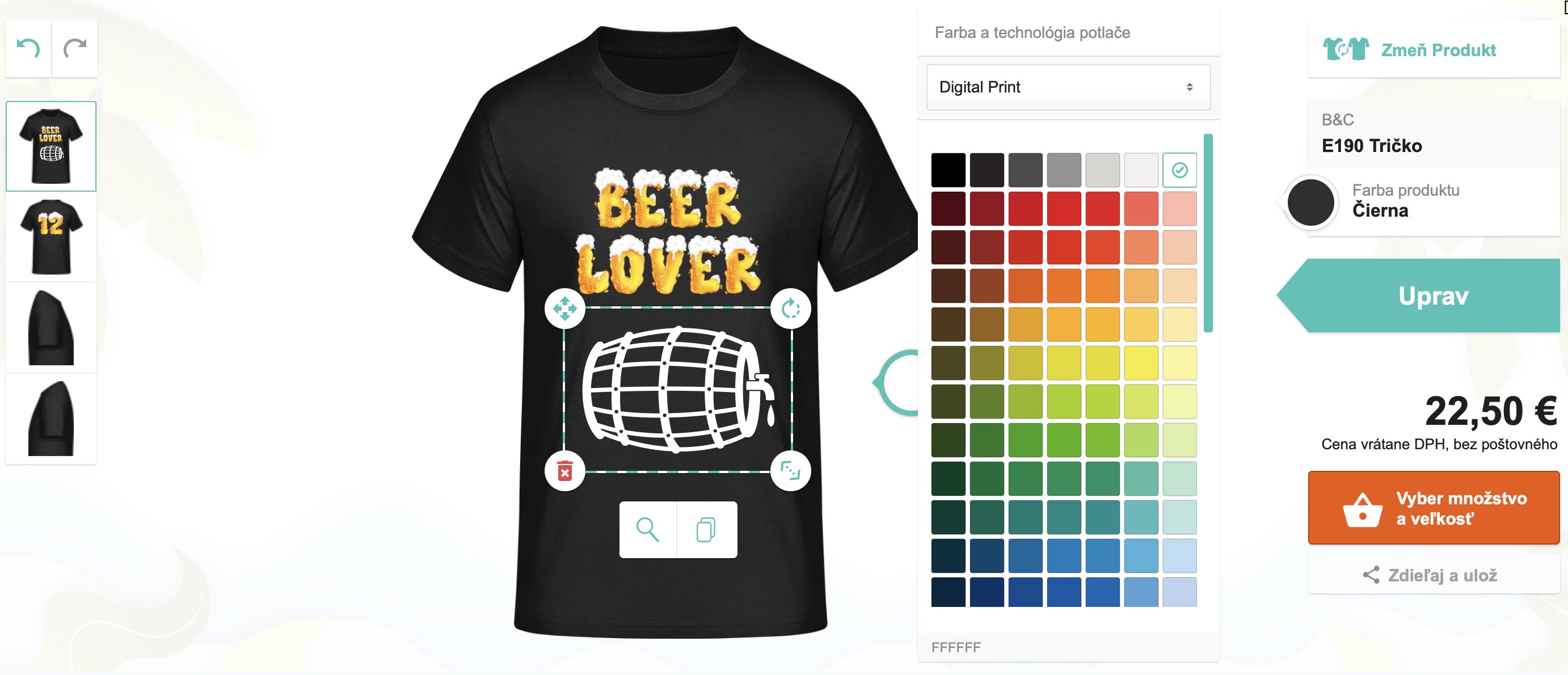 Nápisy na pivné tričko s potlačou - puppynator.sk