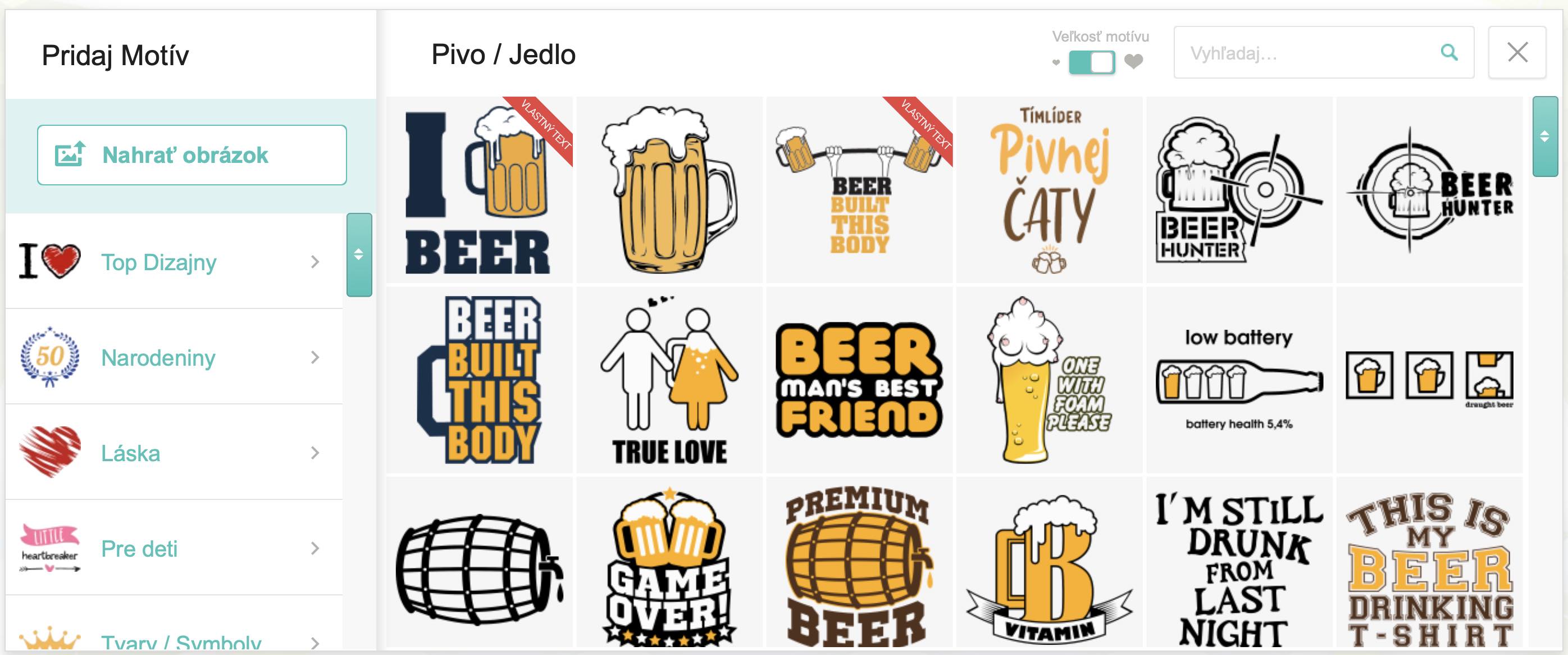 Dizajny na pivné tričká s vlastnou potlačou a nápisom - puppynator.sk